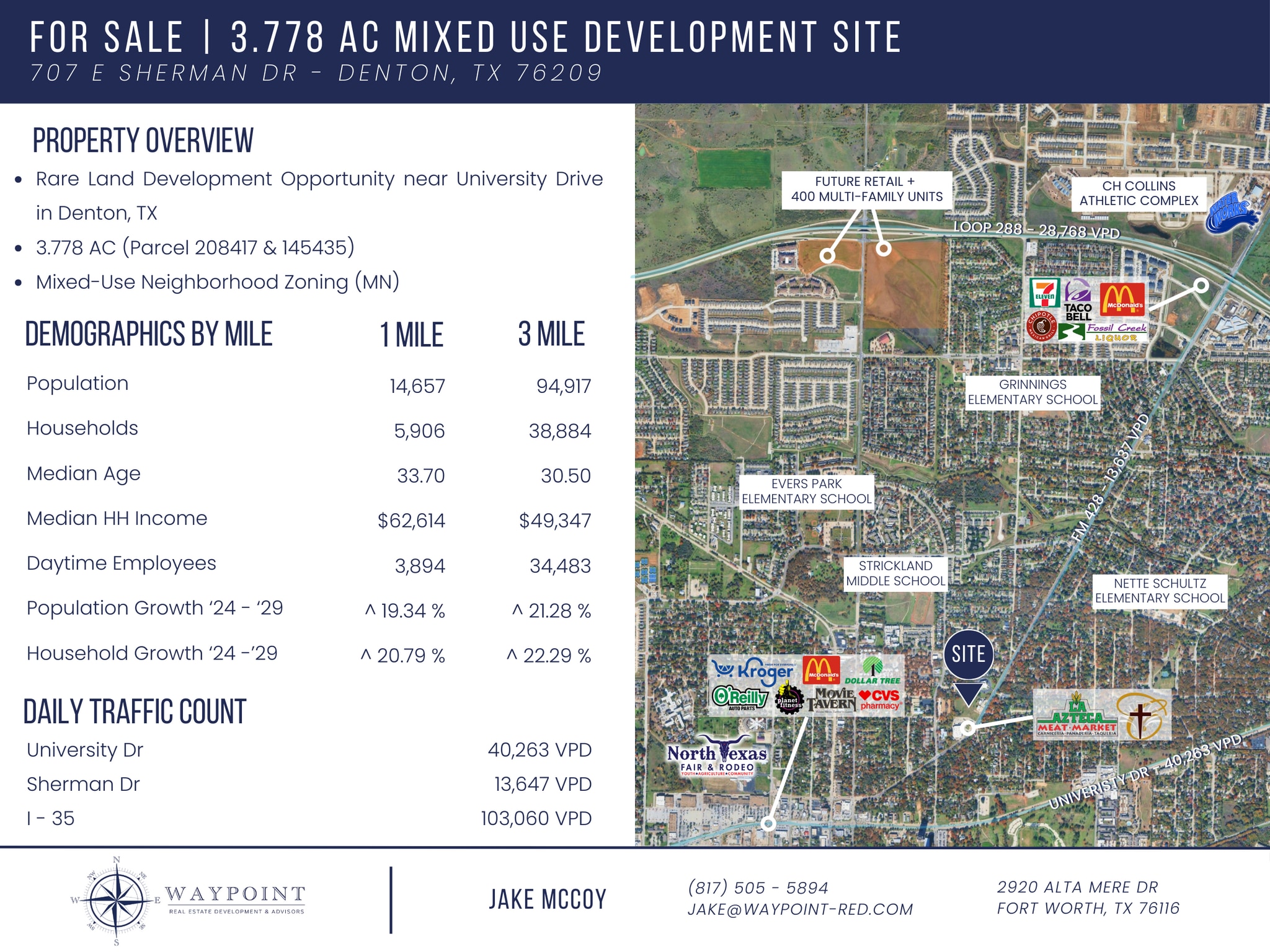 707 E Sherman Dr, Denton, TX for sale Primary Photo- Image 1 of 6