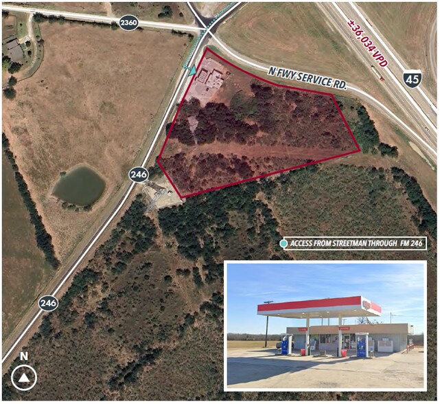 2 GAS STATIONS FOR SALE portefeuille de 2 propriétés à vendre sur LoopNet.ca - Aérien - Image 2 de 4
