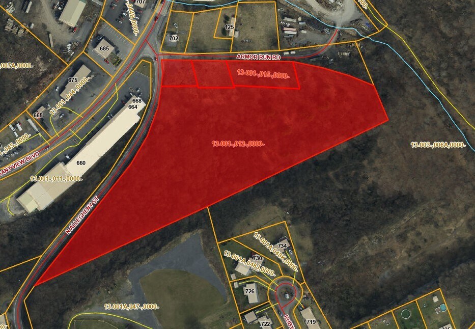 768 Allegheny, Bellefonte, PA à vendre Plan de site- Image 1 de 2