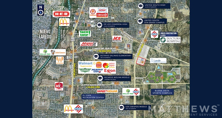 Lomas Del Sur Blvd, Laredo, TX à vendre - Photo du bâtiment - Image 2 de 2