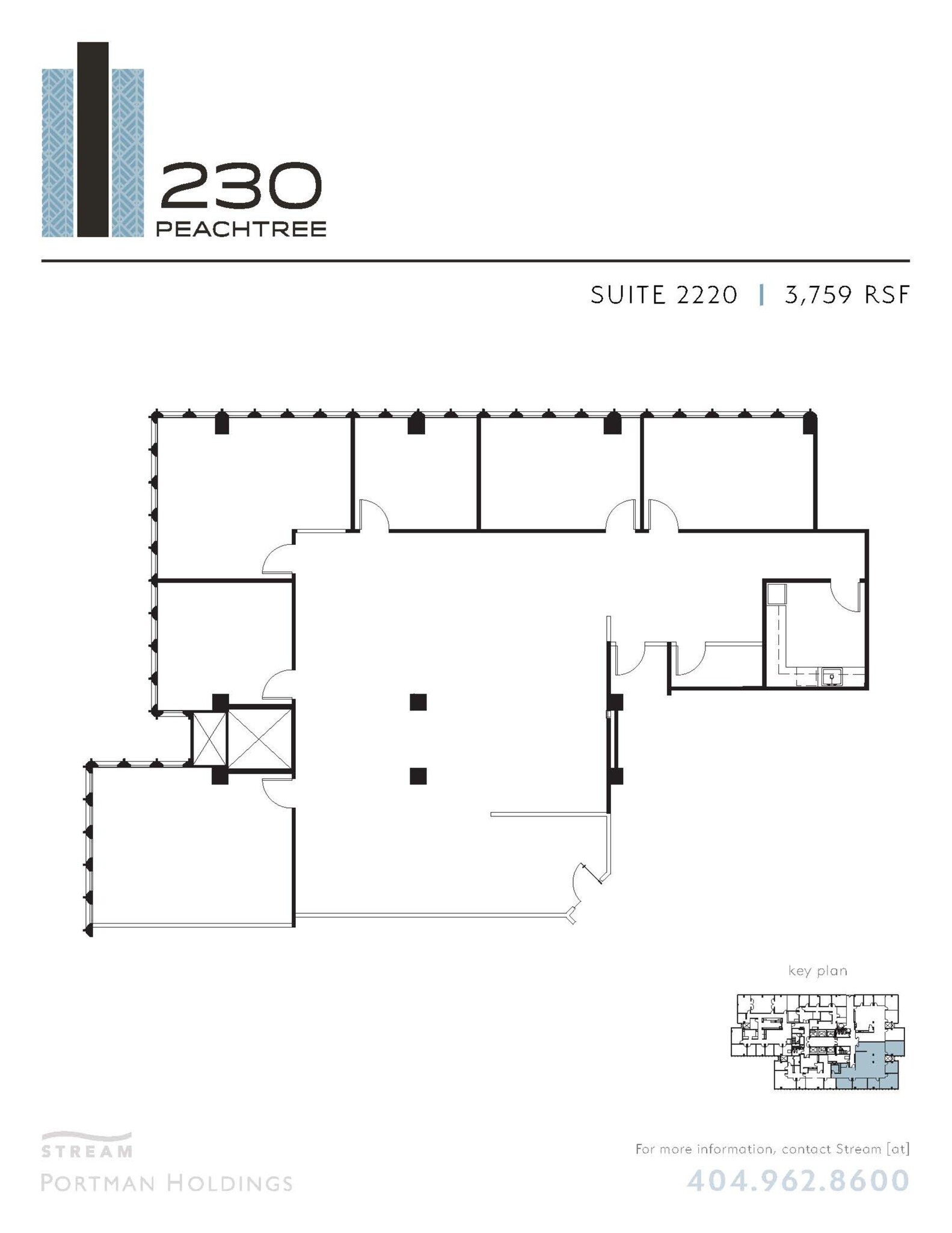 230 Peachtree St NW, Atlanta, GA à louer Plan de site- Image 1 de 1