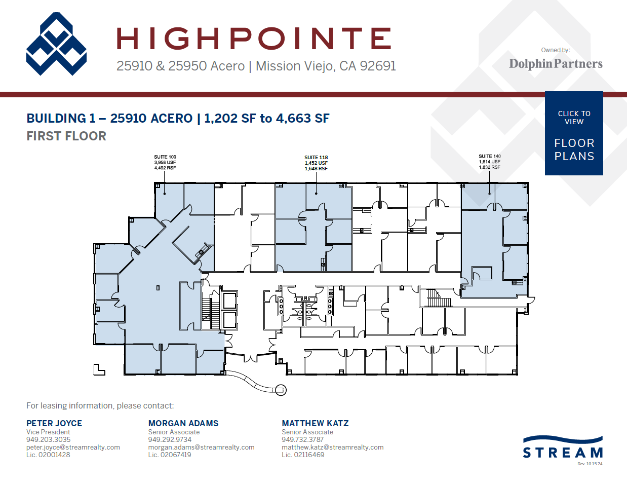 25950 Acero, Mission Viejo, CA à louer Plan d  tage- Image 1 de 1