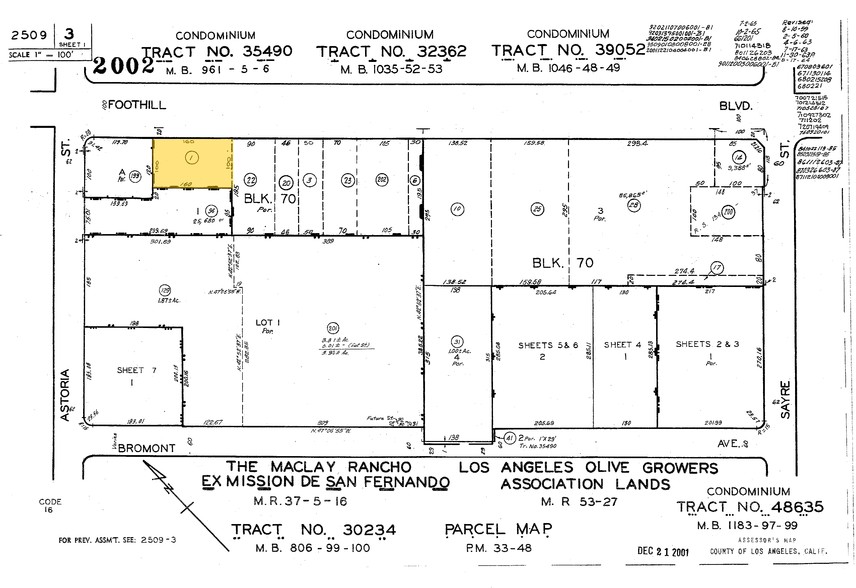 13920 Foothill Blvd, Sylmar, CA à vendre - Plan cadastral - Image 1 de 1