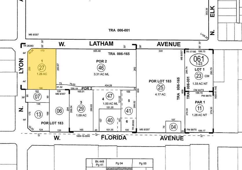 Lyon Ave., Hemet, CA à vendre - Plan cadastral - Image 1 de 2