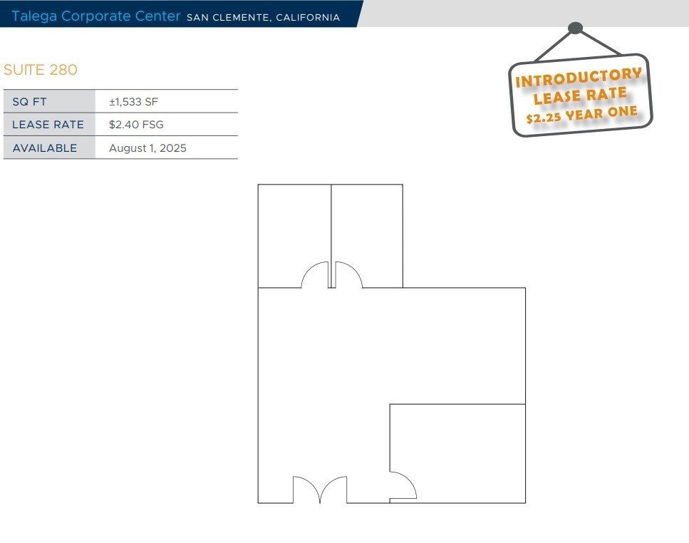 1211 Puerta del Sol, San Clemente, CA for lease Floor Plan- Image 1 of 1