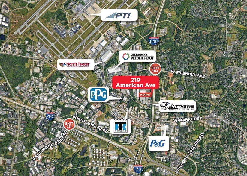 219 American Ave, Greensboro, NC for lease - Building Photo - Image 2 of 2