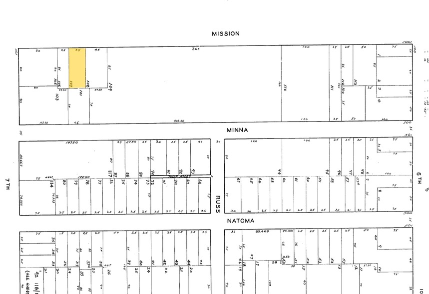 1083-1085 Mission St, San Francisco, CA à louer - Plan cadastral - Image 2 de 9