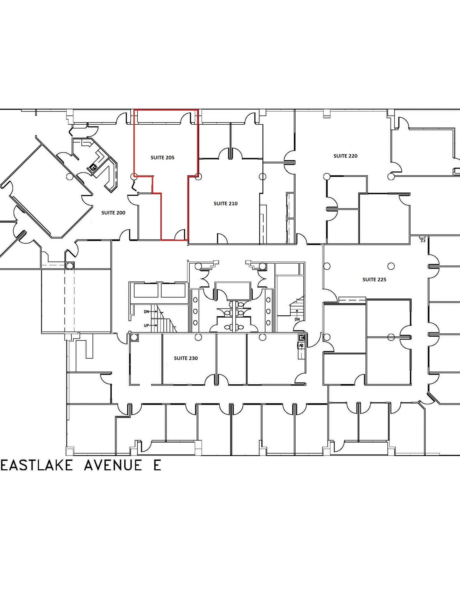 2825 Eastlake Ave E, Seattle, WA à louer Plan de site- Image 1 de 1