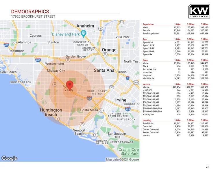 Brookhurst St @ I-405, Fountain Valley, CA à vendre - Photo du bâtiment - Image 3 de 14