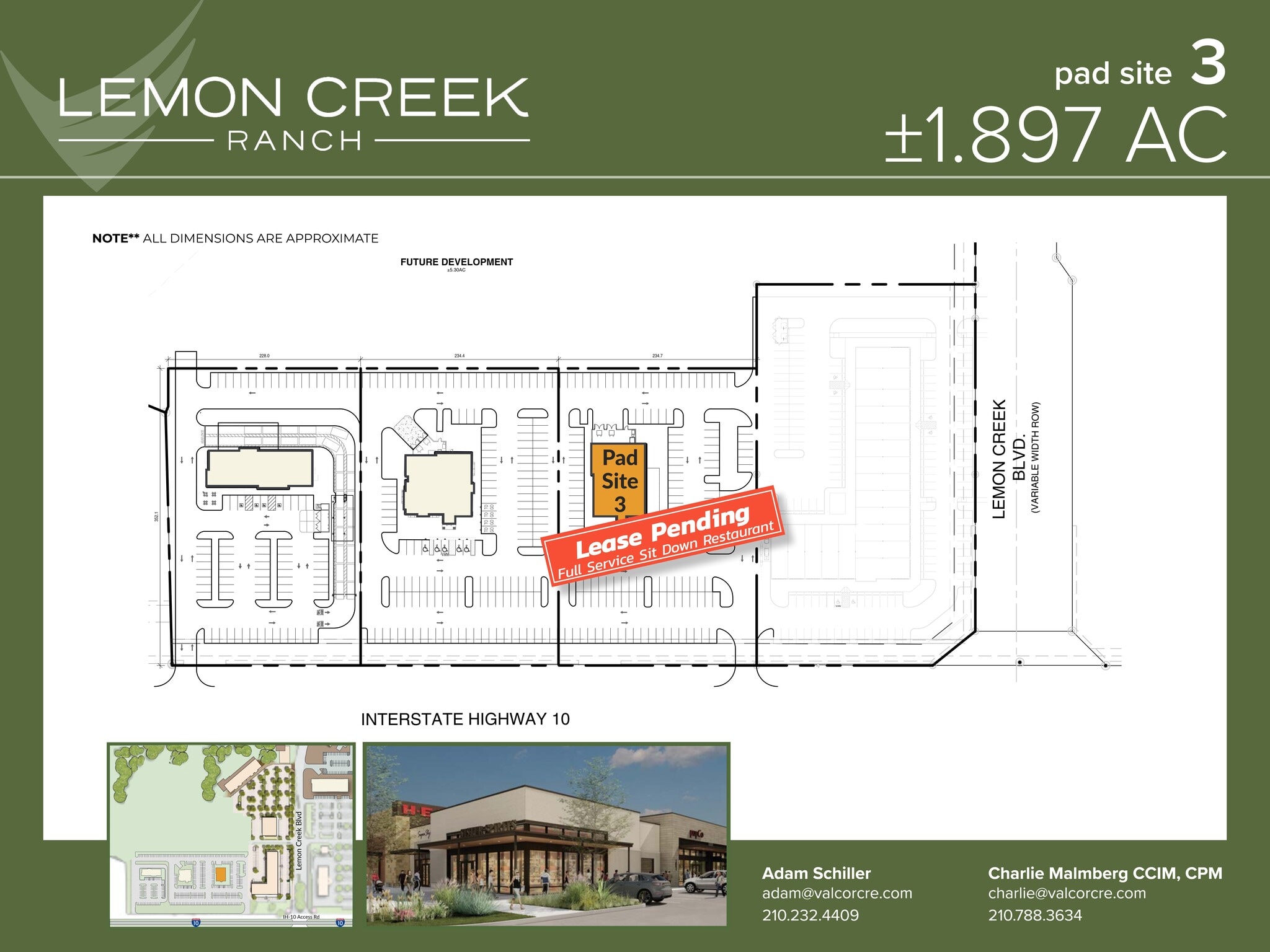 I-10 W & Balcones Creek Dr, Boerne, TX à louer Plan de site- Image 1 de 1