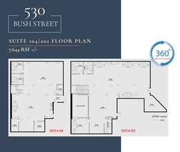 530 Bush St, San Francisco, CA à louer Plan d’étage- Image 1 de 1