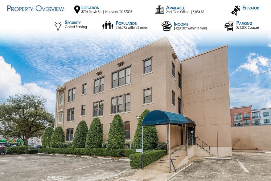 3704 Travis St, Houston, TX à louer - Photo du bâtiment - Image 2 de 4