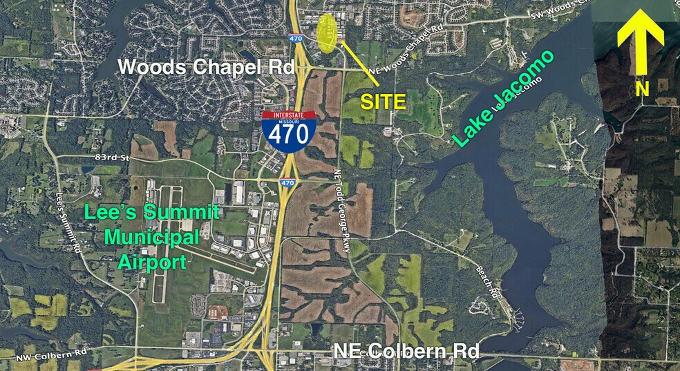 N & W Of NE Lakewood Way & NE Port Drive, Lee's Summit, MO à vendre - Photo du bâtiment - Image 1 de 1