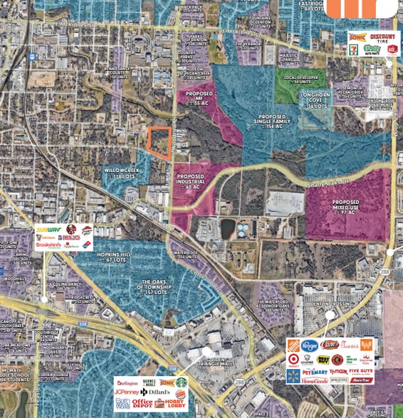 878 S Woodrow Ln, Denton, TX for sale - Aerial - Image 2 of 3