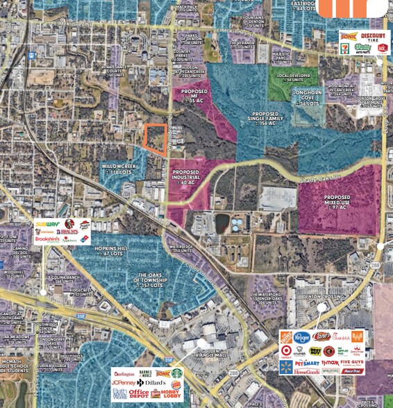 878 S Woodrow Ln, Denton, TX à vendre - Aérien - Image 2 de 3