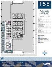 155 N Wacker Dr, Chicago, IL à louer Plan d’étage- Image 1 de 1