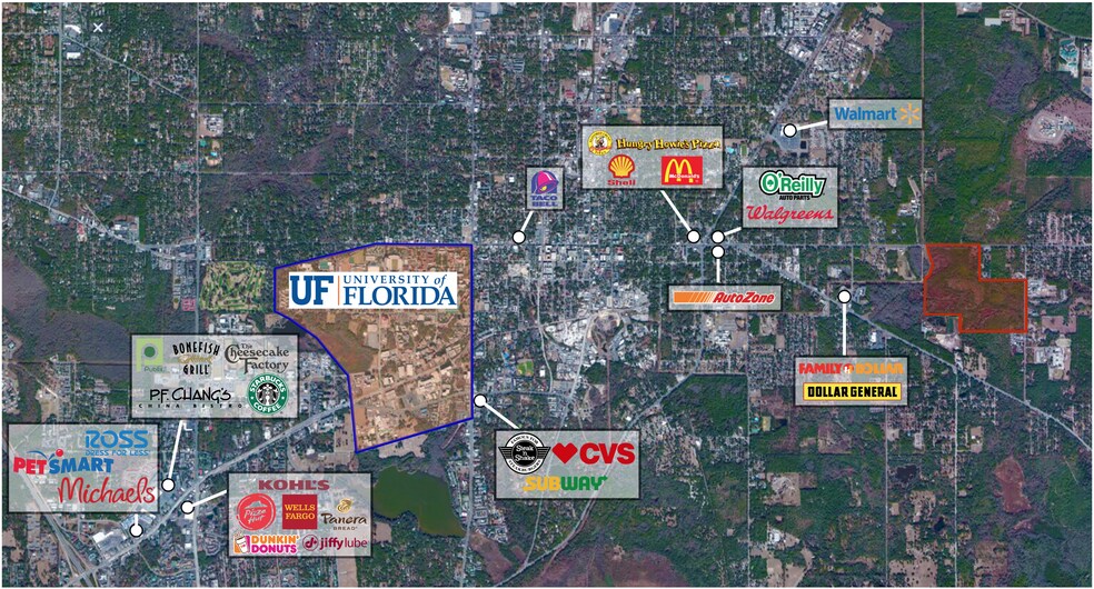 University Ave, Gainesville, FL à vendre - Aérien - Image 3 de 3