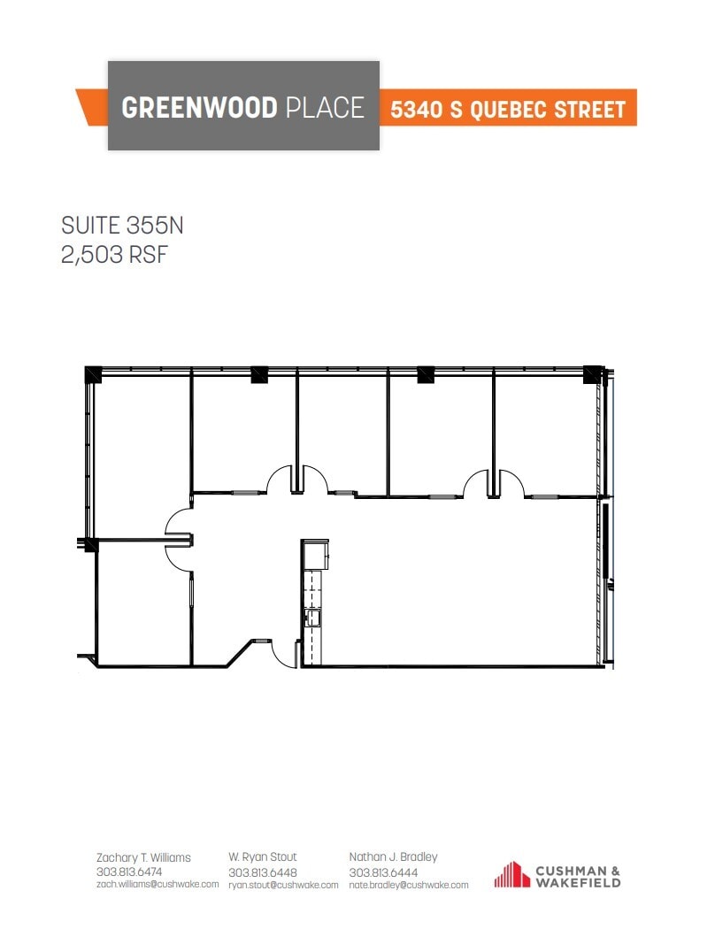 5340 S Quebec St, Greenwood Village, CO à louer Plan d’étage- Image 1 de 1