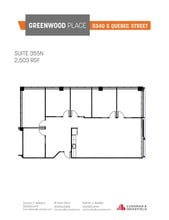 5340 S Quebec St, Greenwood Village, CO à louer Plan d’étage- Image 1 de 1