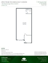 192 Technology Dr, Irvine, CA à louer Plan d’étage- Image 1 de 1