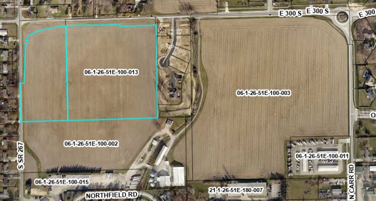 SR 267 & E CR 300 S, Plainfield, IN for sale - Aerial - Image 1 of 13