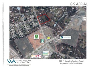 Plus de détails pour 122 E Standing Springs Rd, Simpsonville, SC - Terrain à vendre