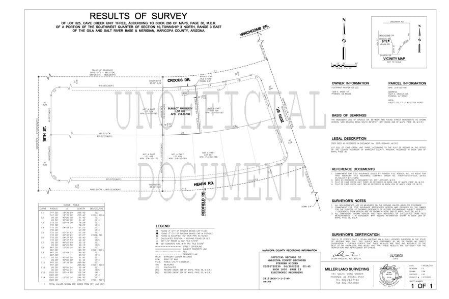 1927 E Crocus Dr, Phoenix, AZ for lease - Site Plan - Image 2 of 49