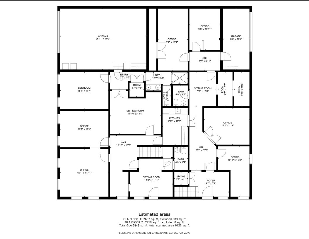 2701 Rowland Rd, Raleigh, NC à louer Plan d’étage- Image 1 de 1