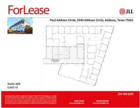 5040 Addison Cir, Addison, TX à louer Plan d’étage- Image 1 de 1