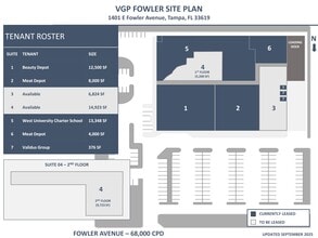 1401 E Fowler Ave, Tampa, FL for lease Site Plan- Image 1 of 1