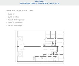 2501-2519 Gravel Dr, Fort Worth, TX for lease Floor Plan- Image 1 of 1