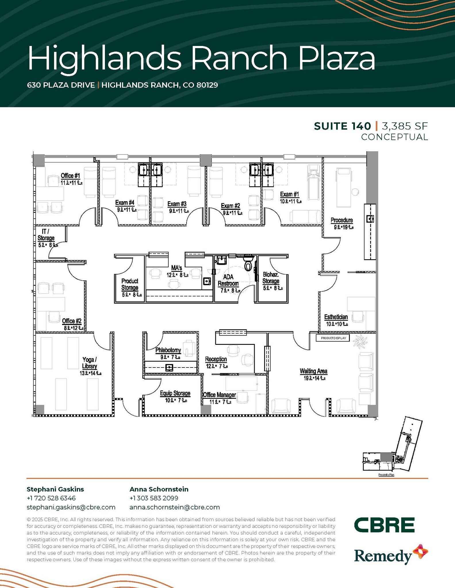 630 Plaza Dr, Highlands Ranch, CO for lease Floor Plan- Image 1 of 2