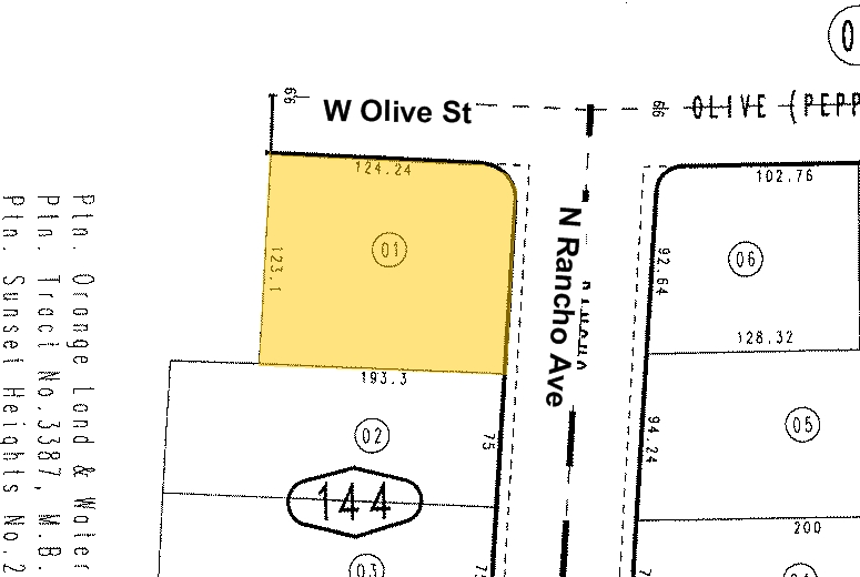 1089 N Rancho Ave, Colton, CA for sale - Plat Map - Image 3 of 7