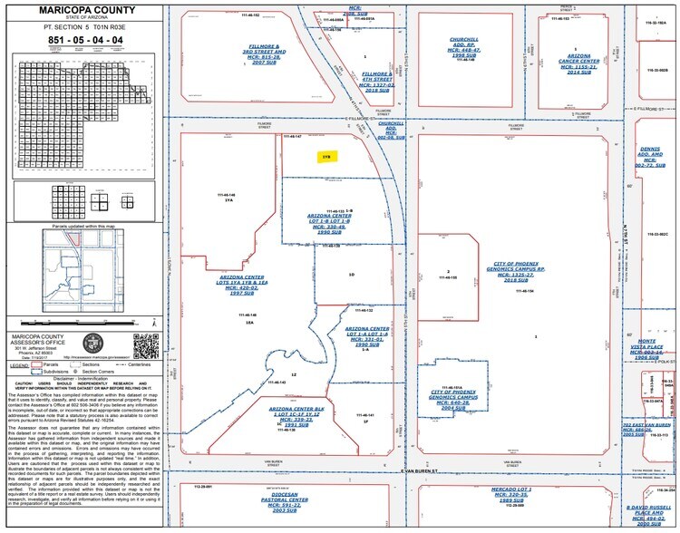 401 E Fillmore St, Phoenix, AZ à vendre - Plan cadastral - Image 2 de 2