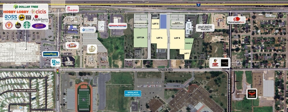 1221 W Expressway 83, Weslaco, TX for sale - Aerial - Image 2 of 3