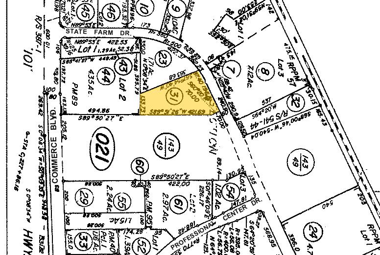 5625 State Farm Dr, Rohnert Park, CA à louer - Plan cadastral - Image 2 de 5