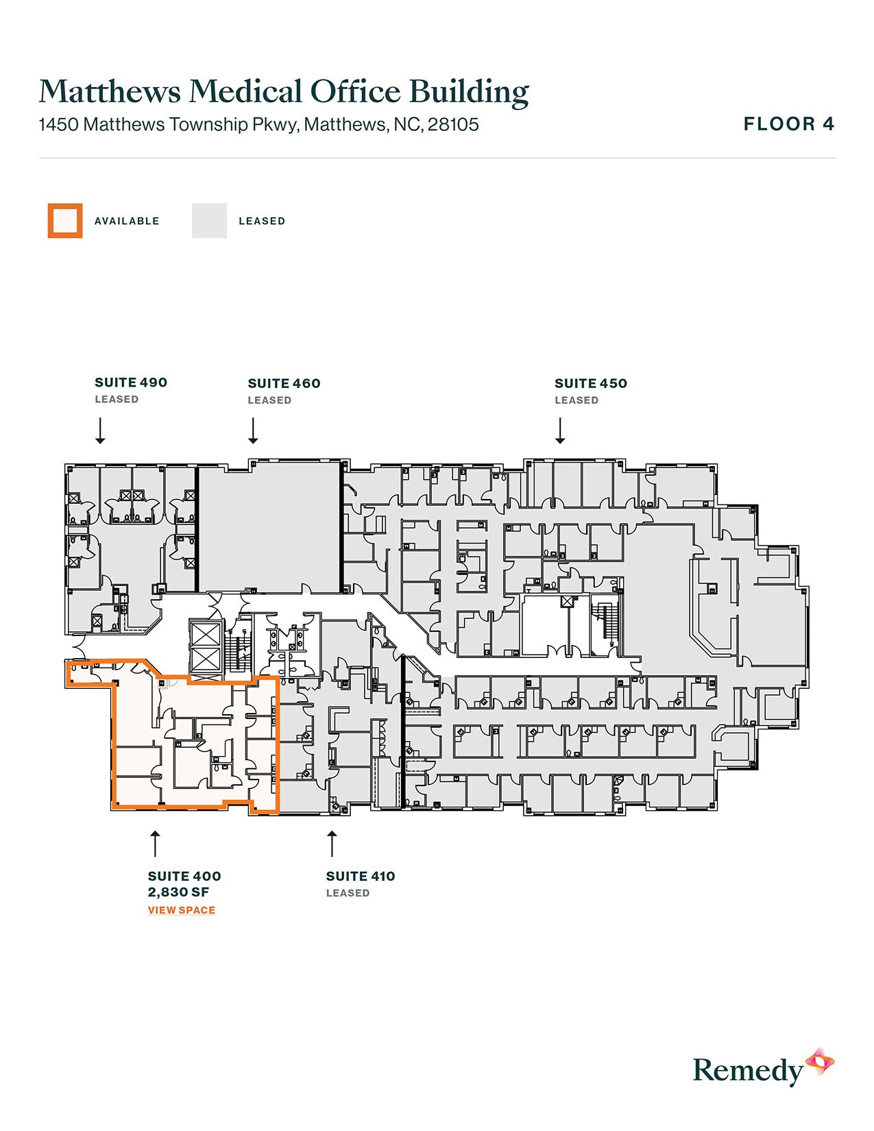 1450 Matthews Township Pky, Matthews, NC à louer Plan d’étage- Image 1 de 1