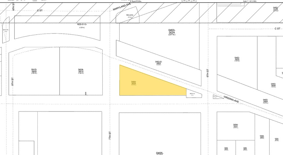 300 7th St SW, Washington, DC à louer - Plan cadastral - Image 2 de 2