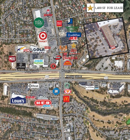 18450 Blanco Rd, San Antonio, TX à louer - Photo du bâtiment - Image 3 de 4