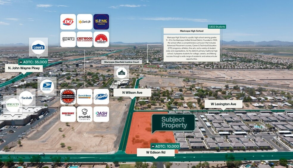 45144 W Lexington Ave, Maricopa, AZ for sale - Aerial - Image 3 of 3