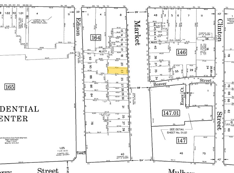 200-204 Market St, Newark, NJ à vendre - Plan cadastral - Image 1 de 1