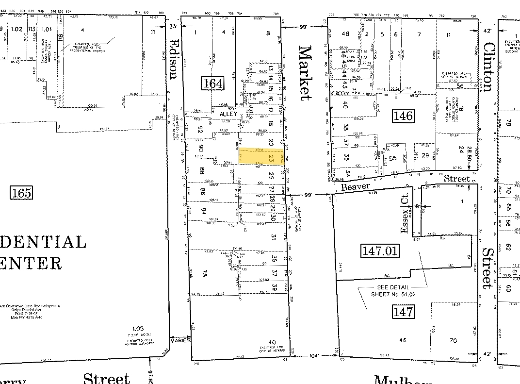 200-204 Market St, Newark, NJ à vendre Plan cadastral- Image 1 de 1