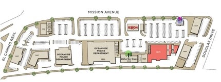 3815 Mission Ave, Oceanside, CA à louer Plan de site- Image 1 de 1