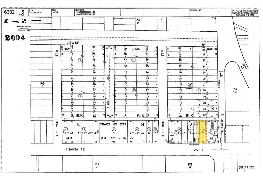 3680 S Santa Fe Ave, Vernon, CA à louer - Plan cadastral - Image 3 de 6
