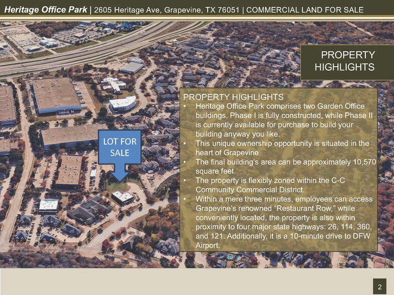 2605 Heritage Ave, Grapevine, TX for sale - Building Photo - Image 2 of 10