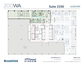 200 W Adams St, Chicago, IL for lease Floor Plan- Image 1 of 2