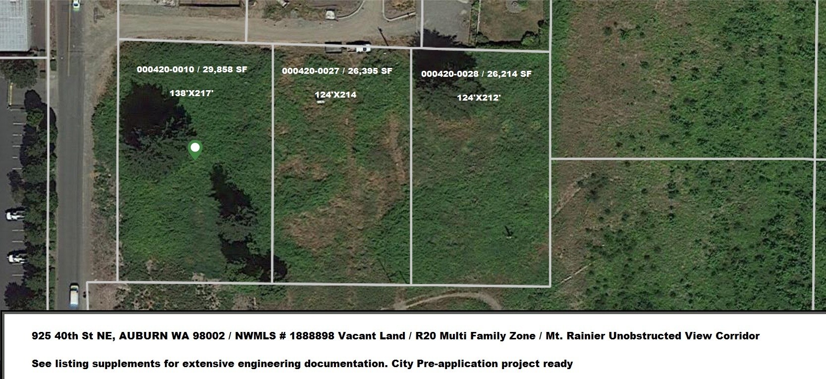 925 40th Street, Auburn, WA à vendre Plan cadastral- Image 1 de 3