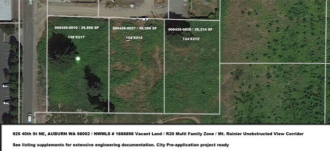 Plus de détails pour 925 40th Street, Auburn, WA - Terrain à vendre