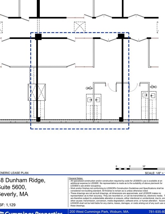 48 Dunham Rd, Beverly, MA à louer Plan d’étage- Image 1 de 1