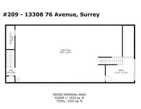 13308 76th Ave, Surrey, BC for lease Site Plan- Image 1 of 9